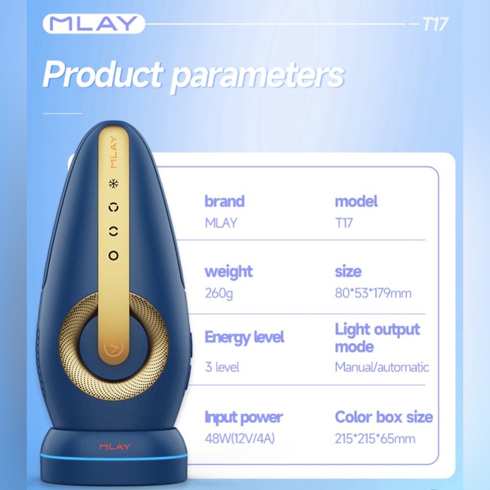 MLAY IPL HAIR REMOVAL DEVICE
